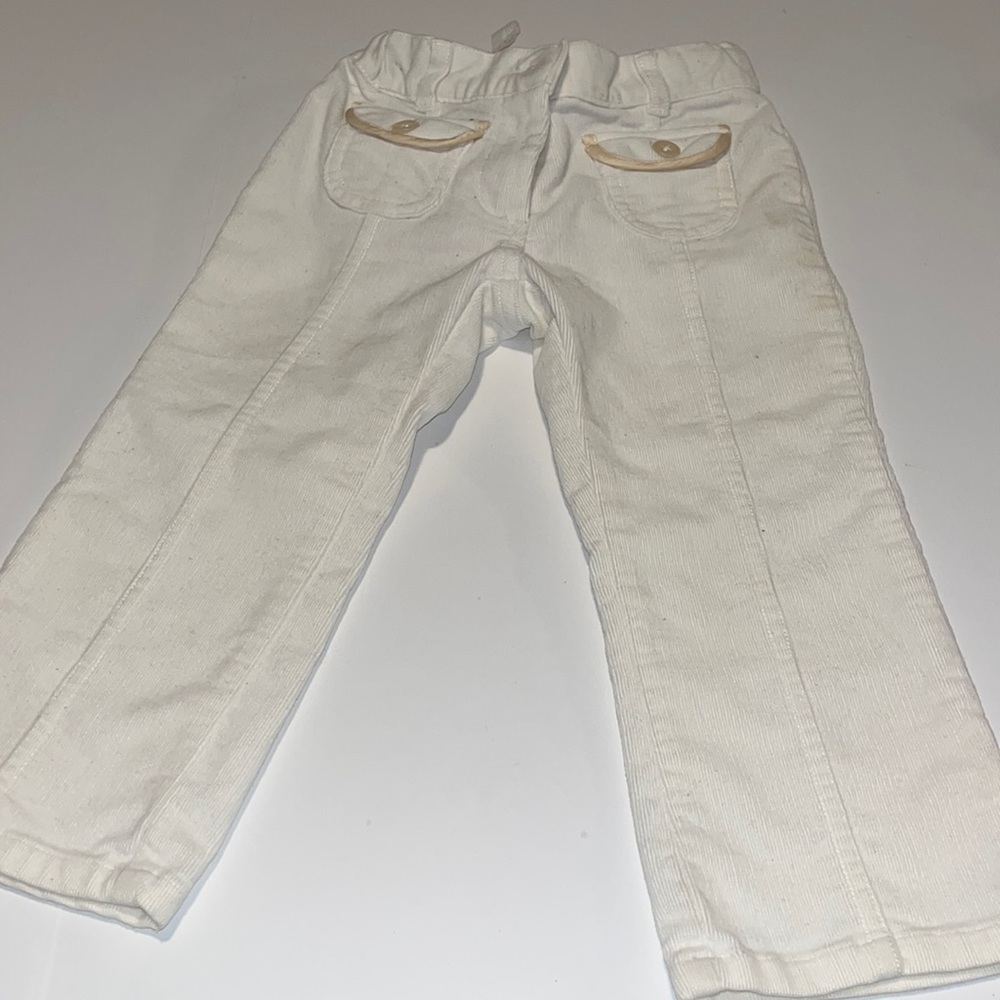 Winter White Corduroy Pants - Size 2T